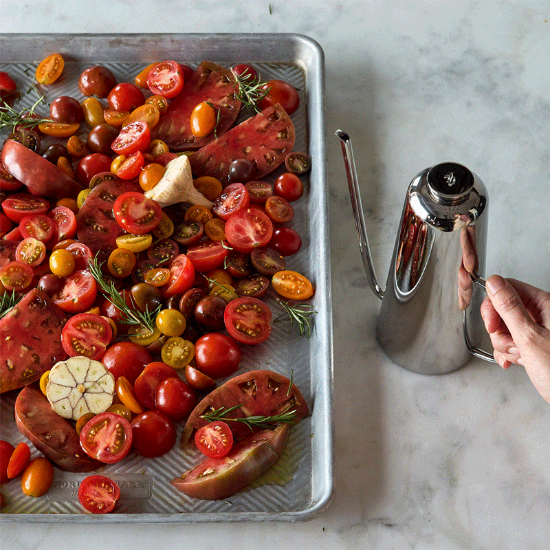 Dripless Stainless-Steel Oil Can