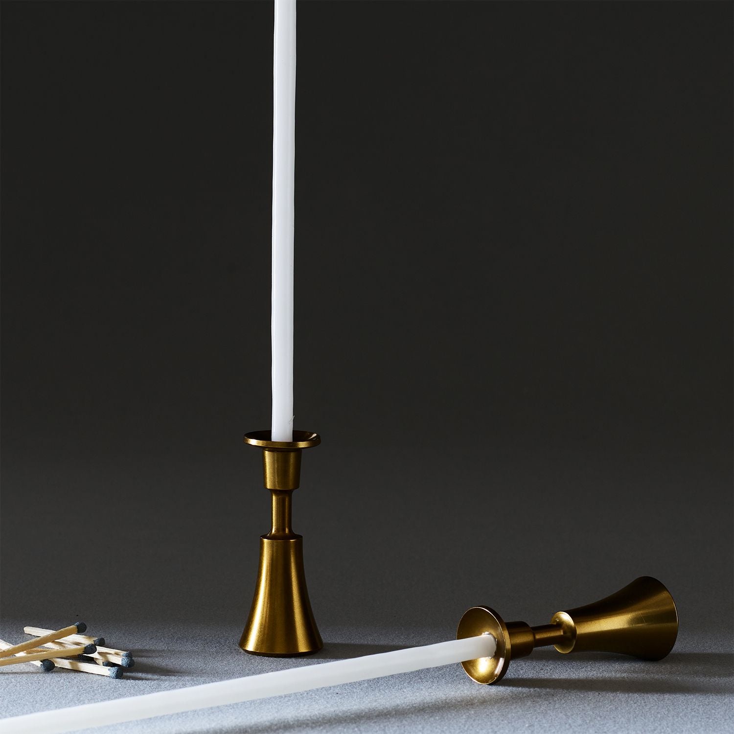 Dansk Classic Brass Candle Holders, Set of 2