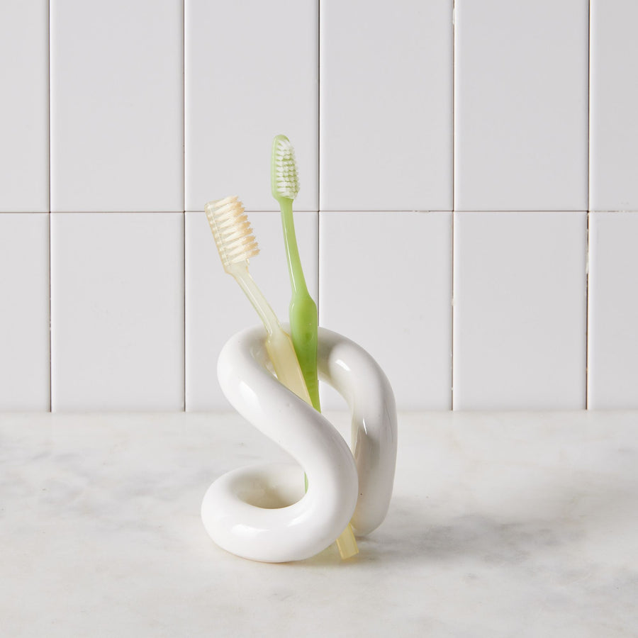 Handmade Ceramic Toothbrush Holder