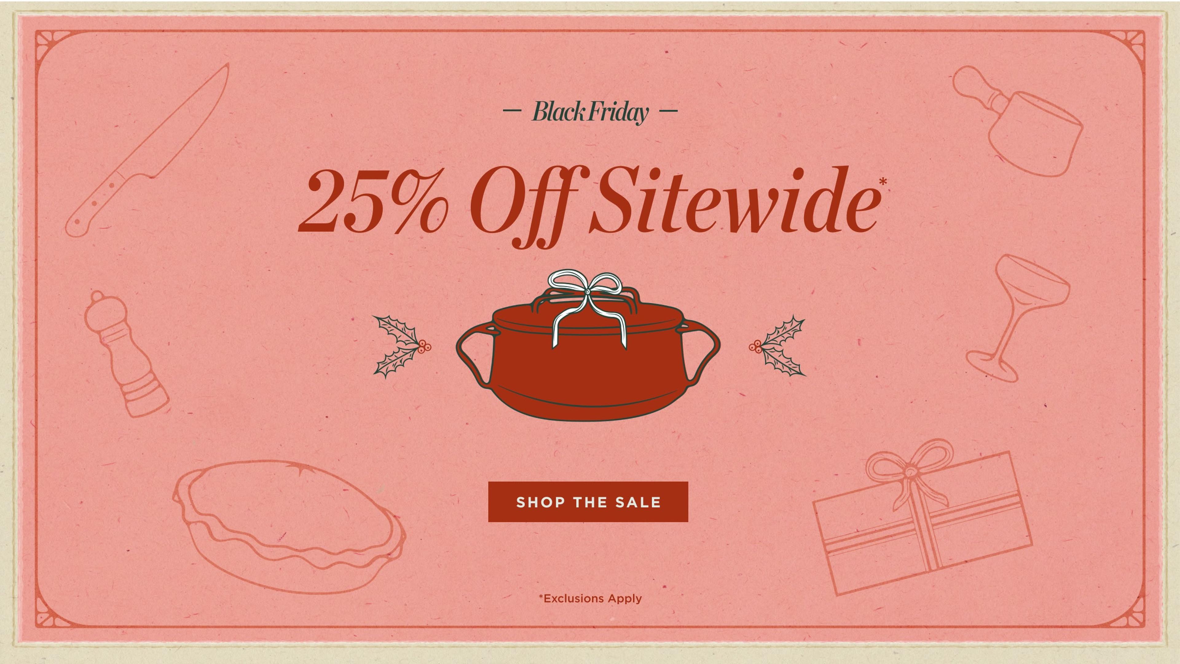 25% off Black Friday Sale