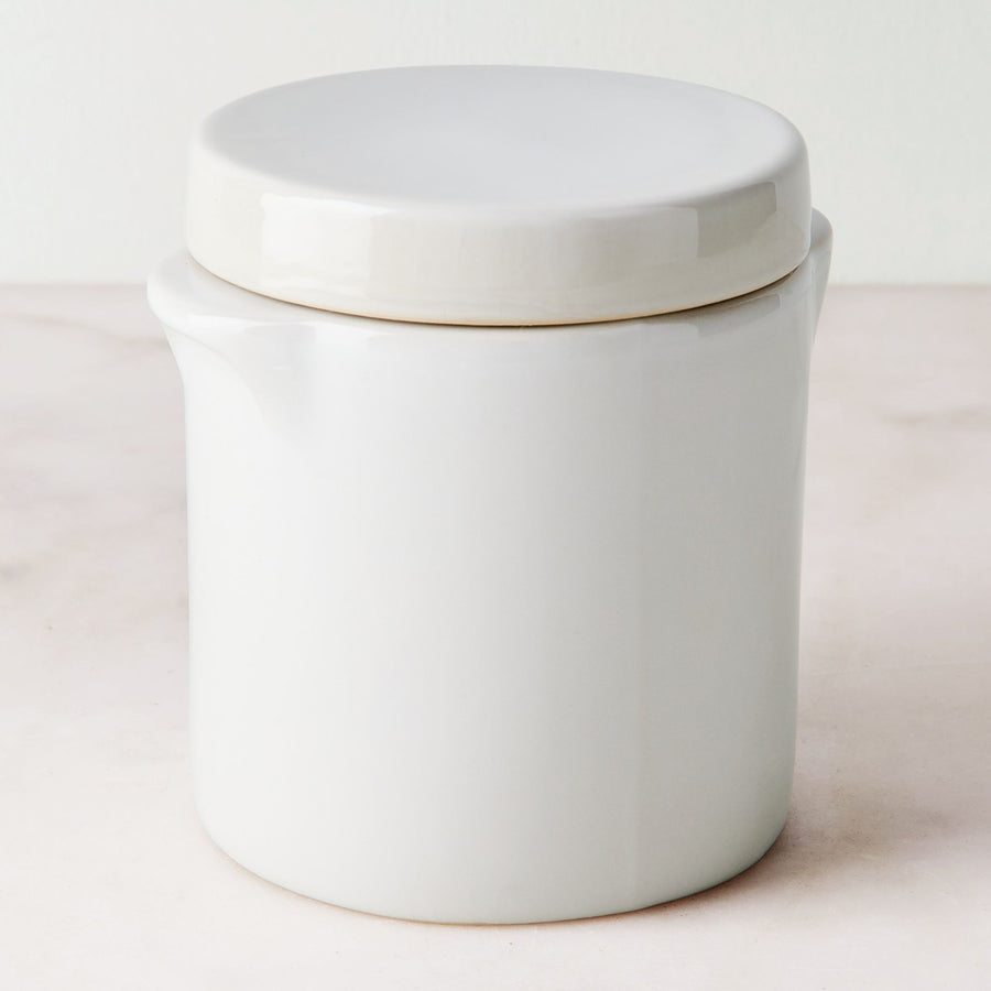 French Ceramic Covered Jar