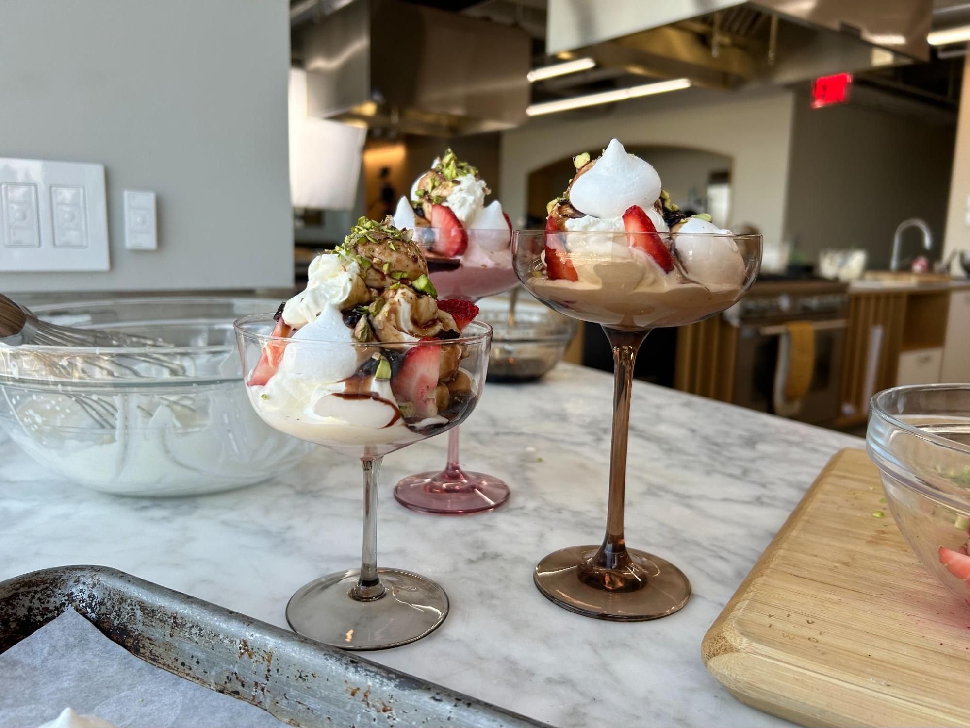 Strawberry Meringue Sundae