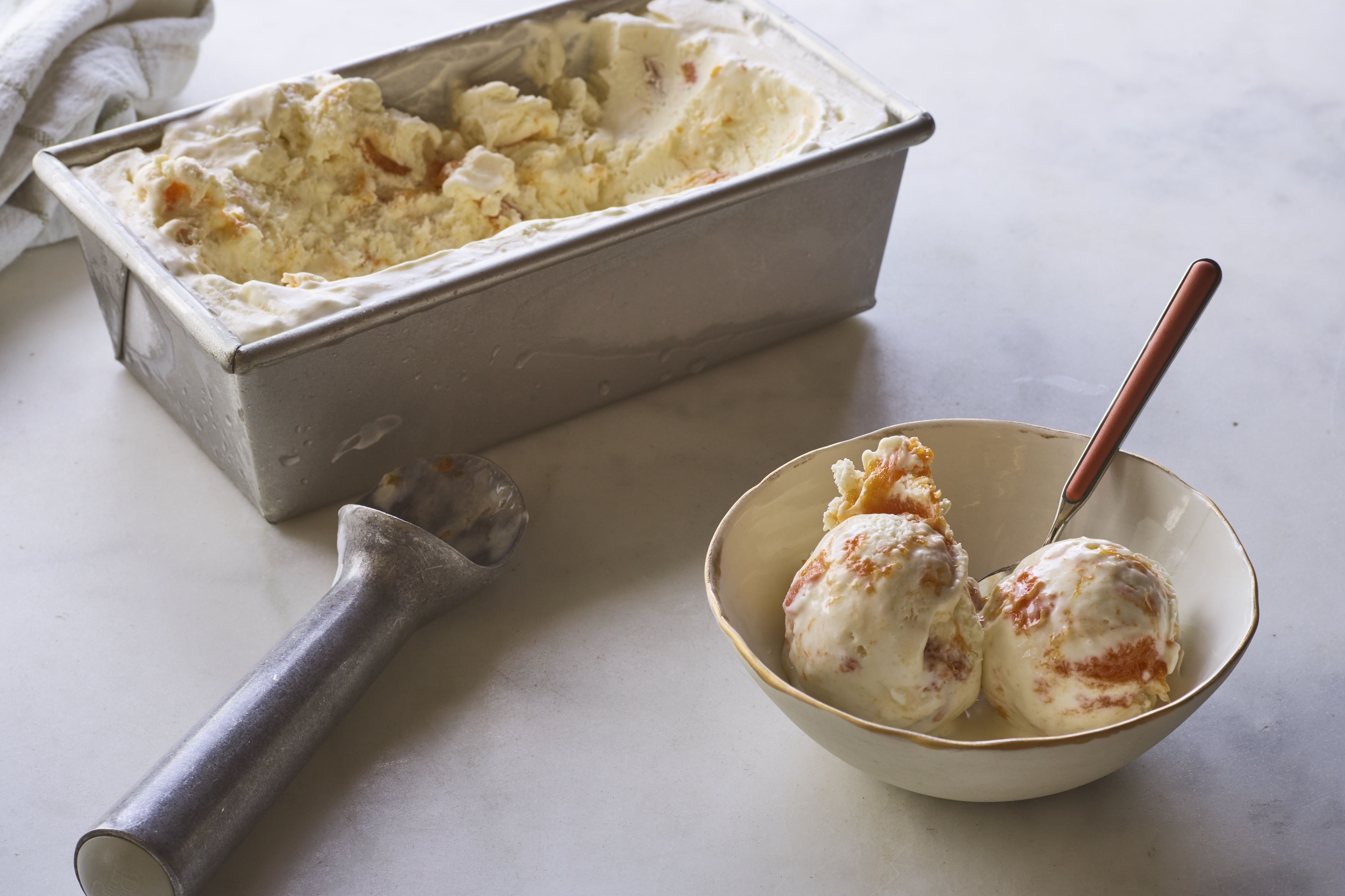 No-Churn Apricot & Honey Ice Cream