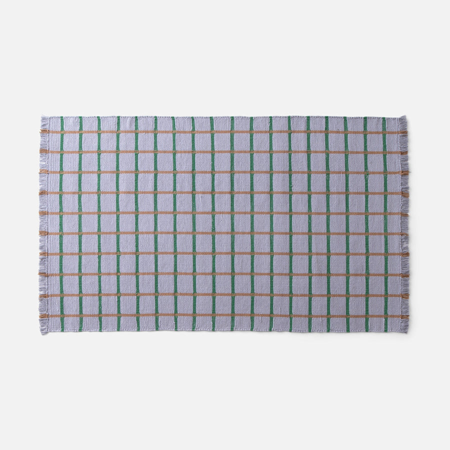 Cotton Grid Flatweave Rug