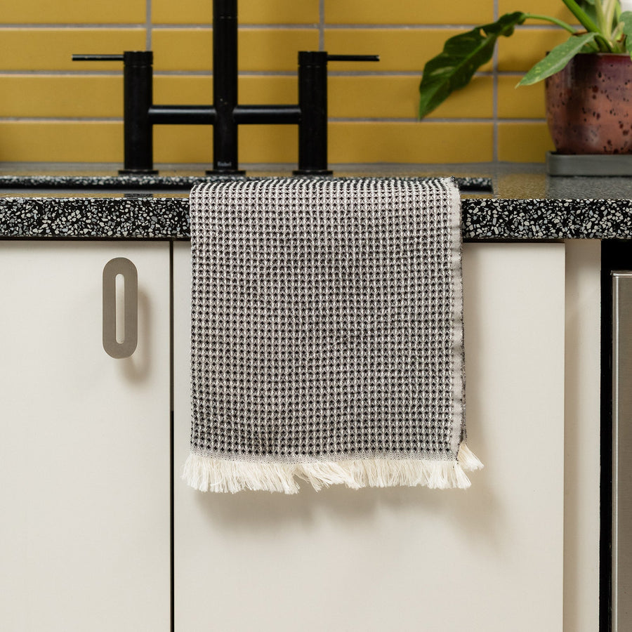 Pigeon Toe Hand Loomed Cotton Waffle Hand Towel