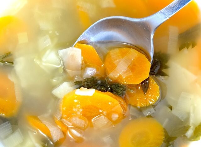 Instant vegetable soup